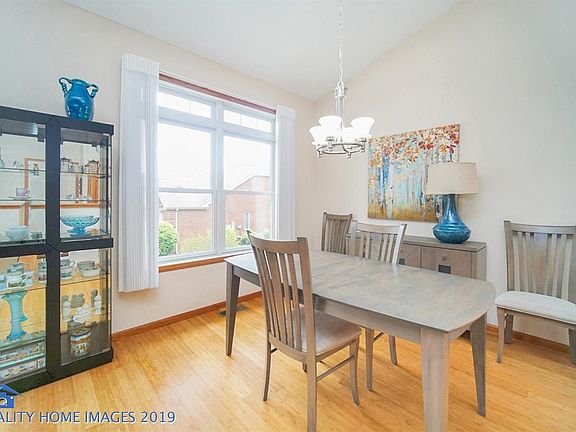 Dining room off kitchen, custom window treatments