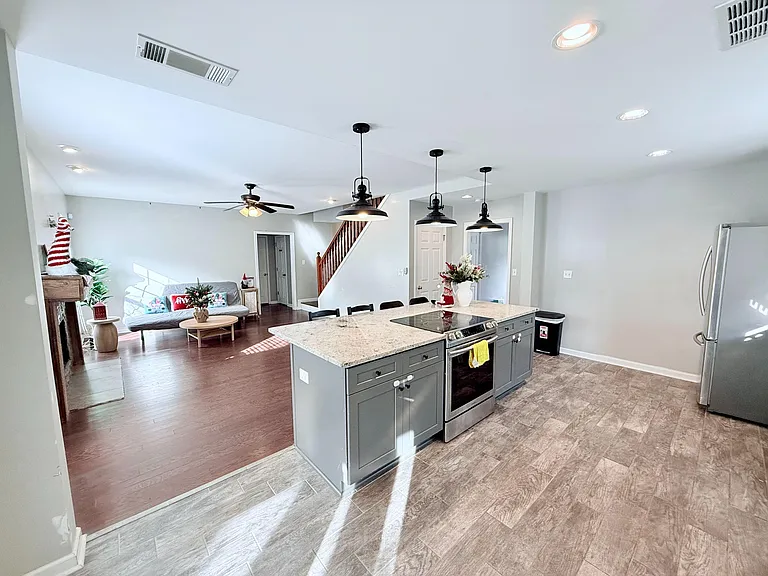 Bright common area with natural light