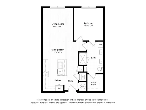 Floor plan 1E