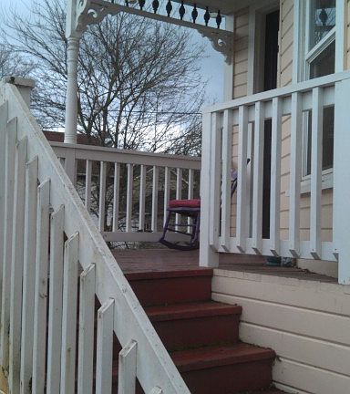 Stairs up to House