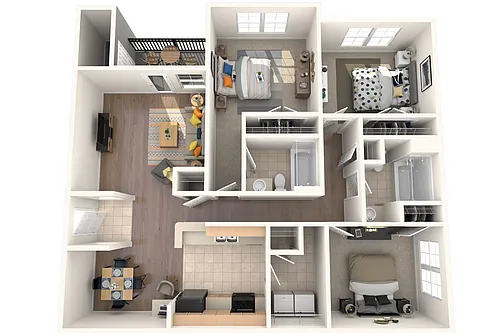 Floor plan 2 Bedroom