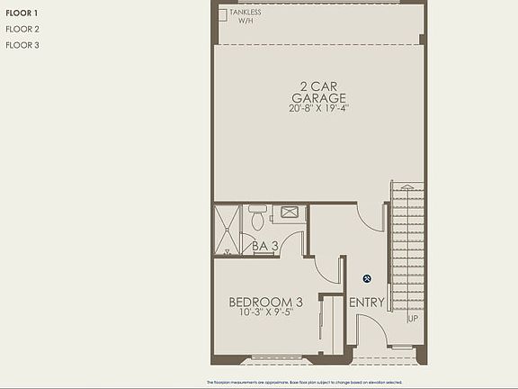 Plan 1 Floor Plan, Quick Move-In Home, Floor 1