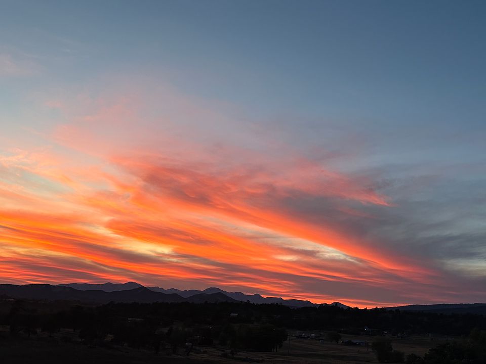 Sunset from the house