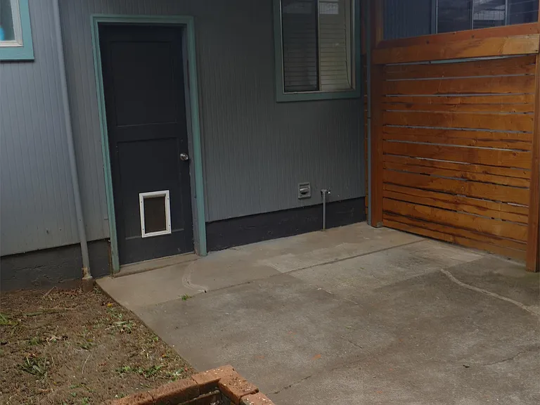 Entrance to unit