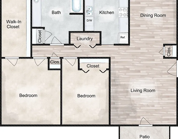 The Pine/The Reed Floorplan Diagram