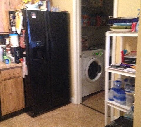 kitchen to laundry/utility room