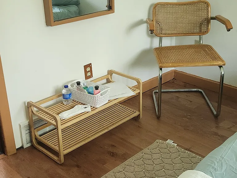 1st bedroom sitting area, furniture not included