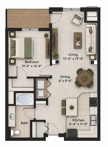 Floor plan Birch B