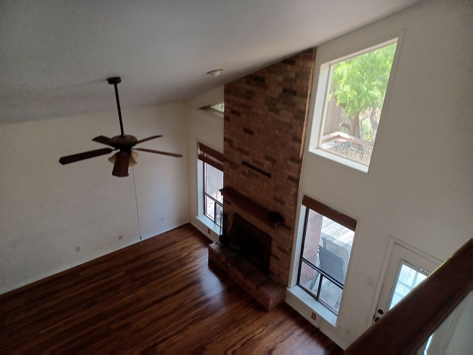 From the upstairs landing