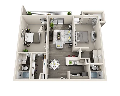 Floor plan Backbay (B2B-S)