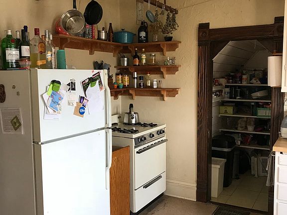 View of kitchen from living room