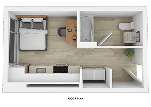 Floor plan Studio D