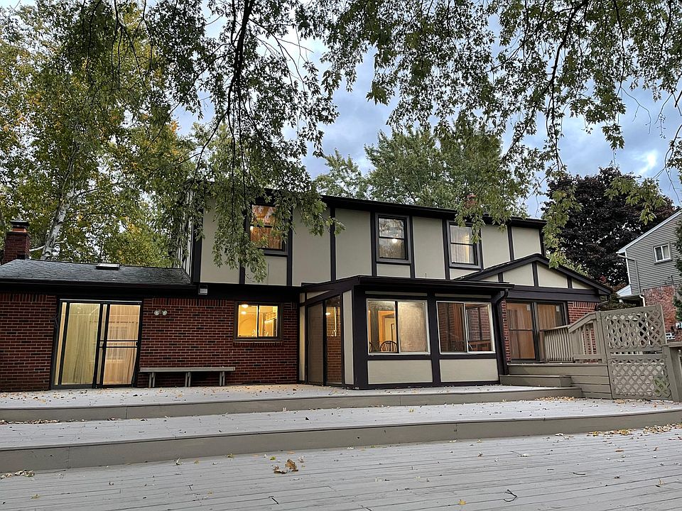 Back of house and deck