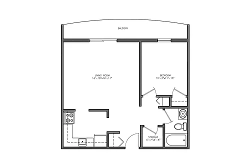 Floor plan 304-308