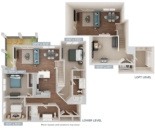 Floor plan Furnished-f-C1-L