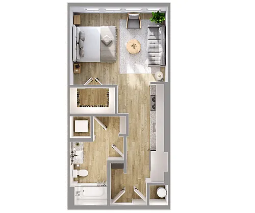 Floor plan E1 80PF