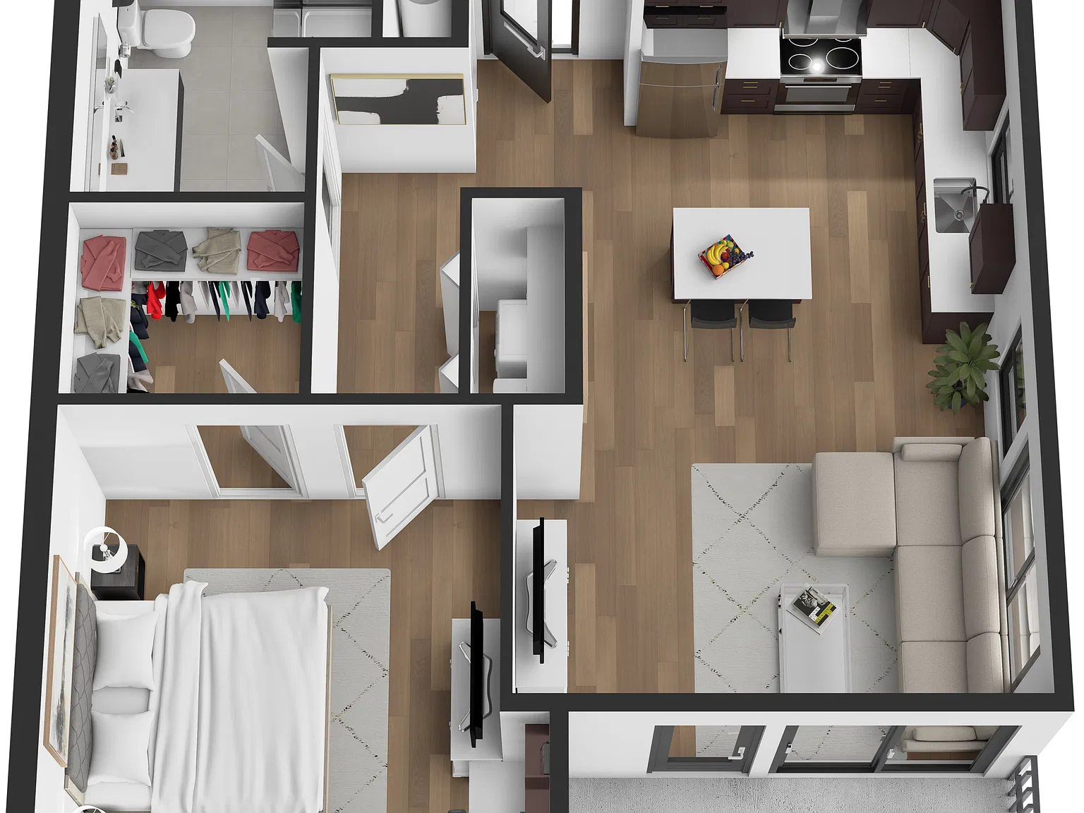 1 bed, 842 sqft, $2,300 — Photo 3
