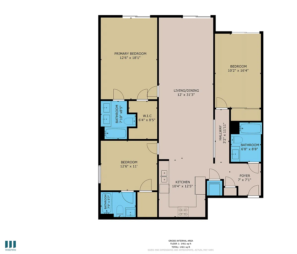 Floor plan 3bed 3bath