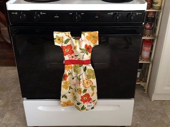 Newer vinyl kitchen floor. 