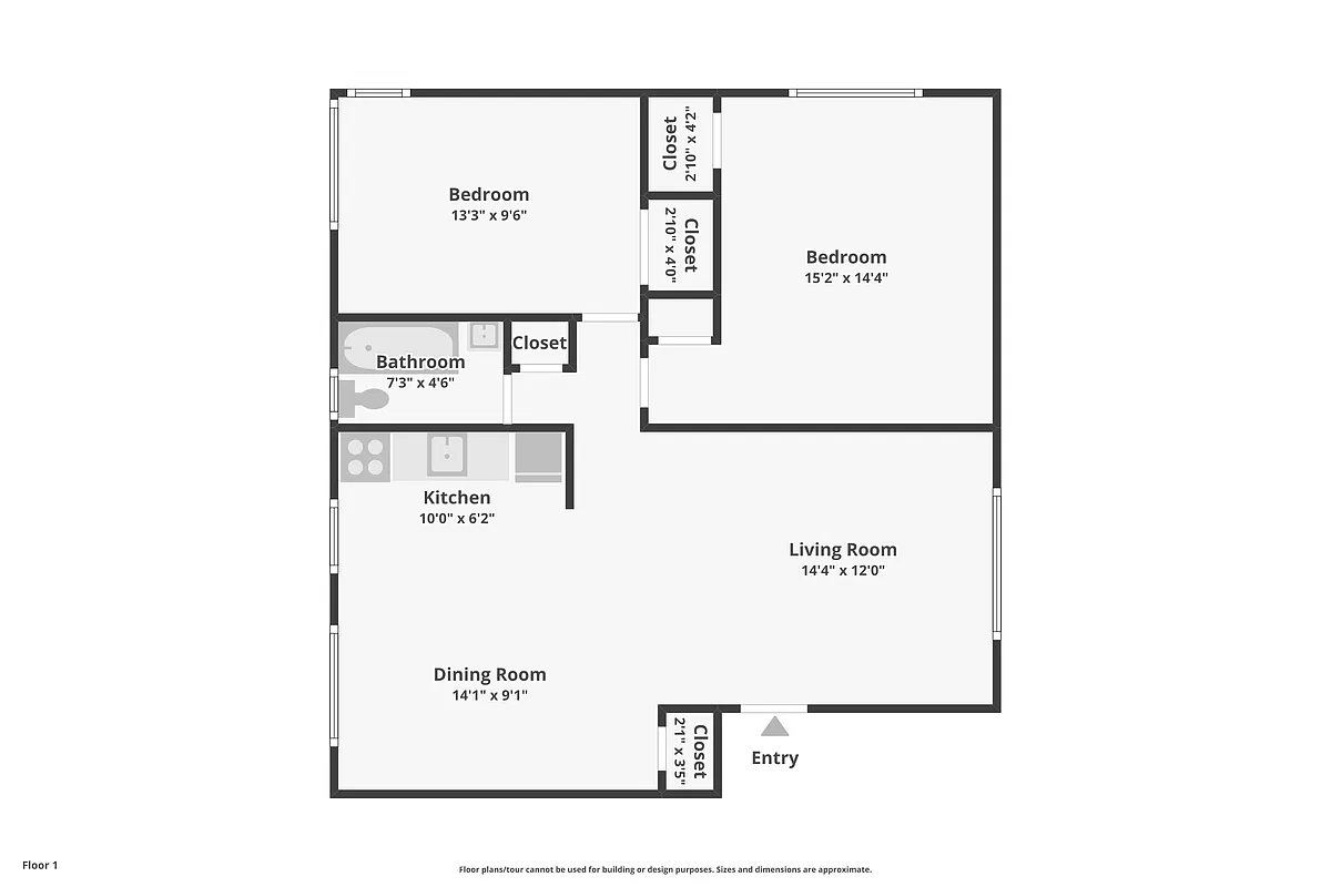 Floor plan Two Bedroom