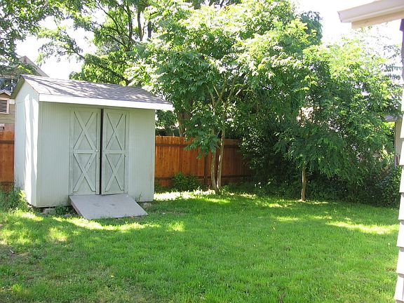 back yard and storage 