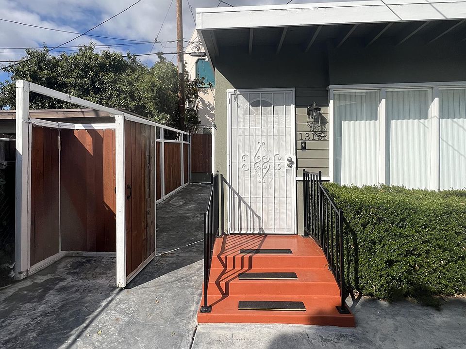 Gated entrance to private patio