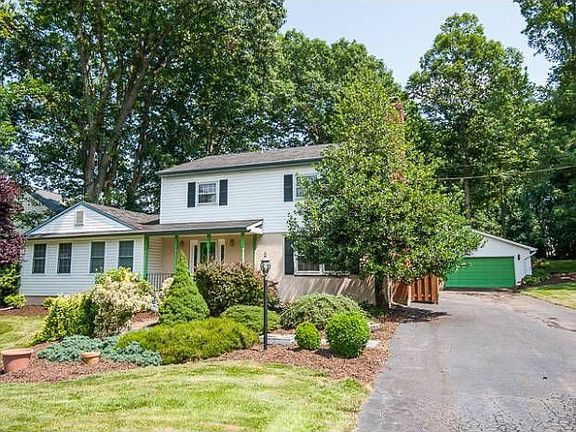 Front exterior & garage