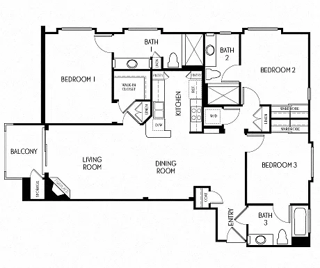 Floor plan 3B