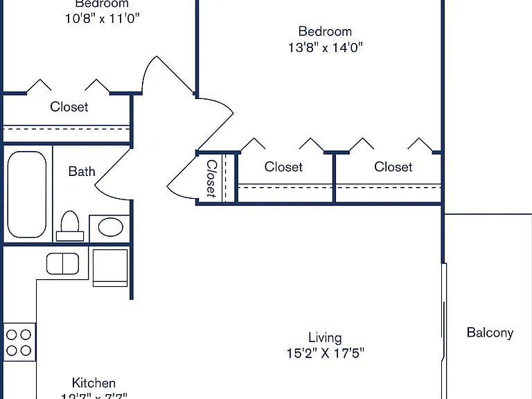 2 Bed, 1 Bath 807 2 Bed, 1 Bath 807