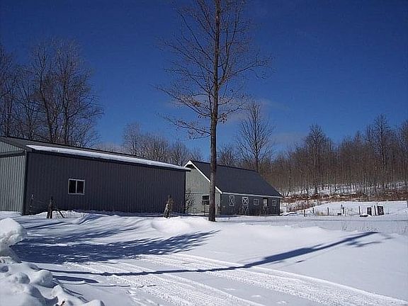 Pole barn and 3 stall barn
