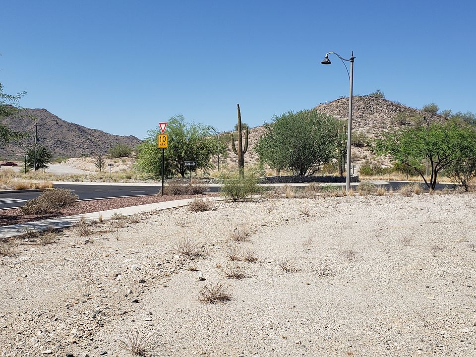 looking west from lot front