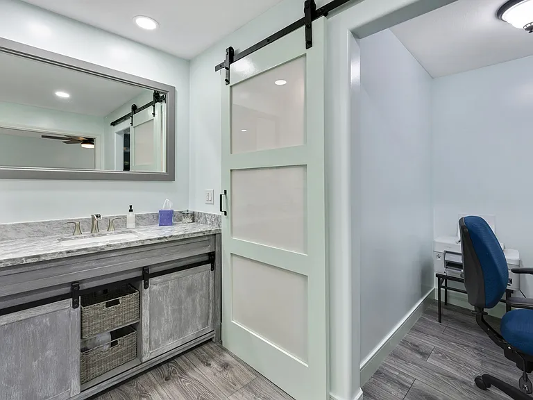 Separate office space off the master bedroom