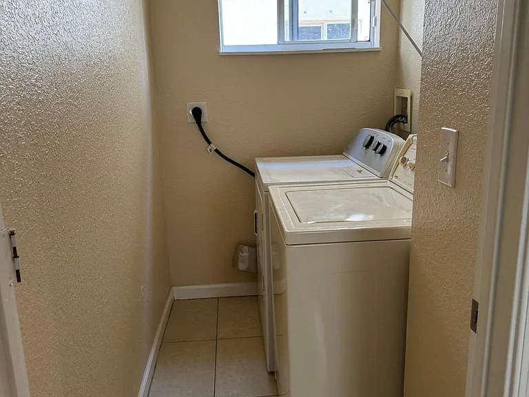 Laundry room on first floor