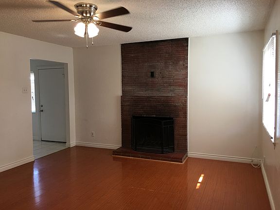 Living room with fireplace