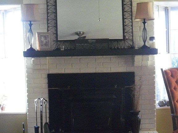 Woodburning fireplace