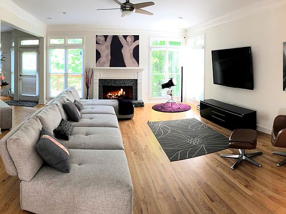 Large Living room with Sunlight & Fireplace