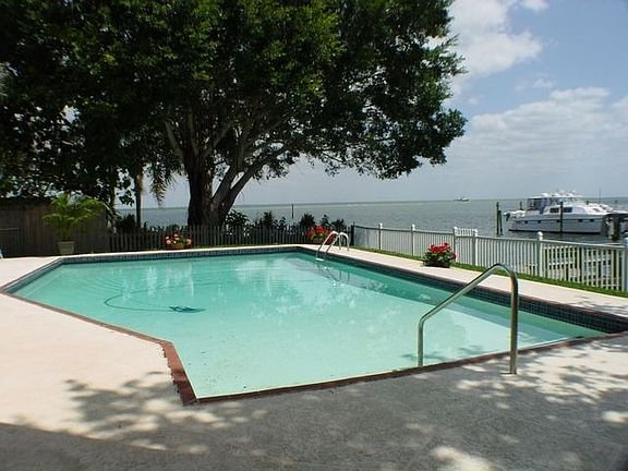 pool view out to bay