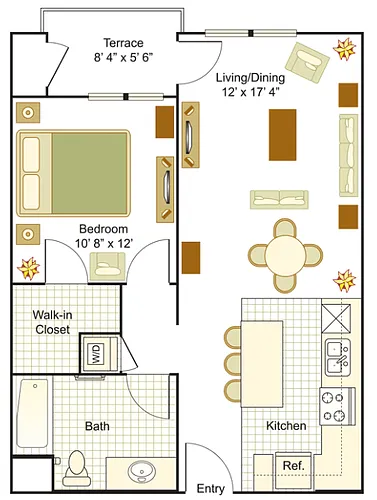 Floor plan 1B