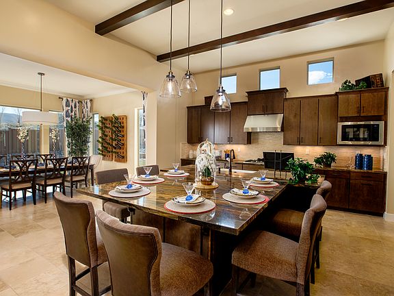 Kitchen Island at Sunrise