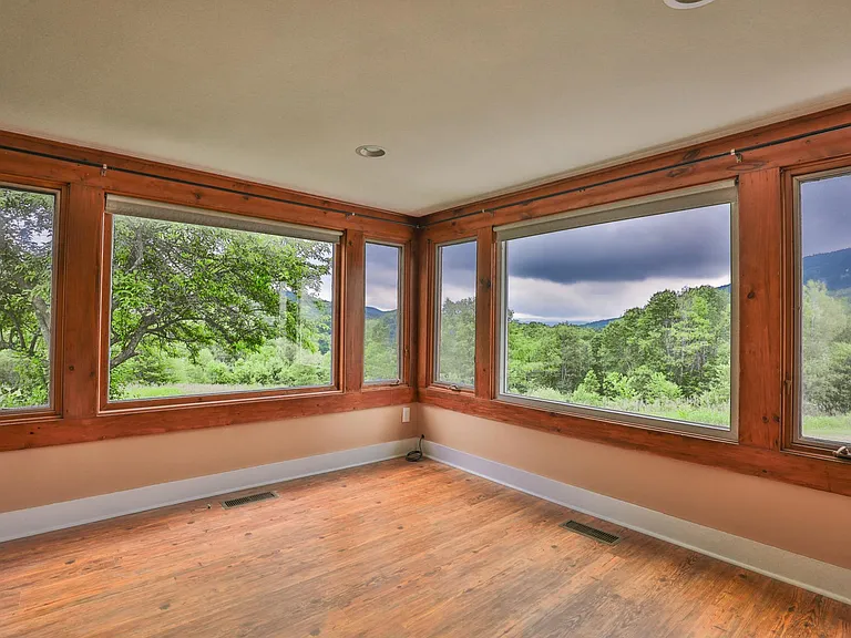 Master bedroom windows