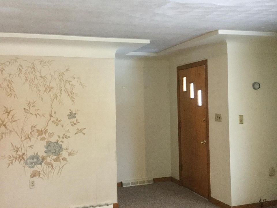 Front door in living room