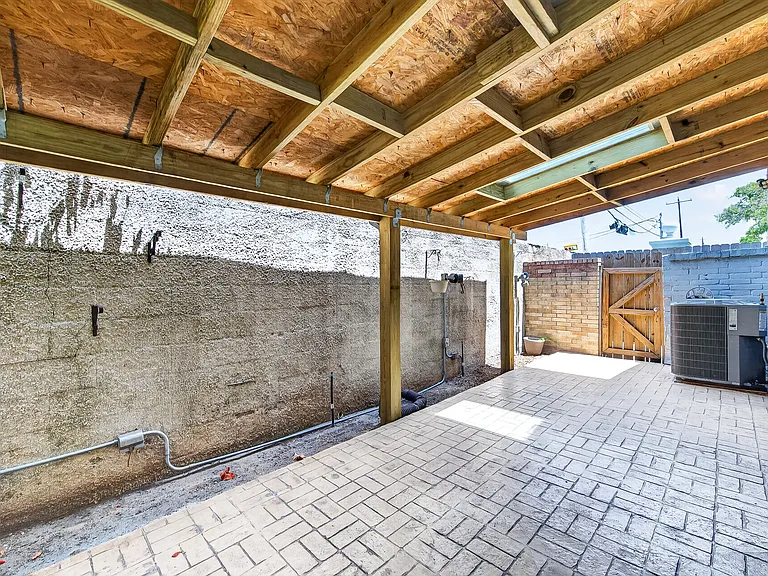 Covered patio.