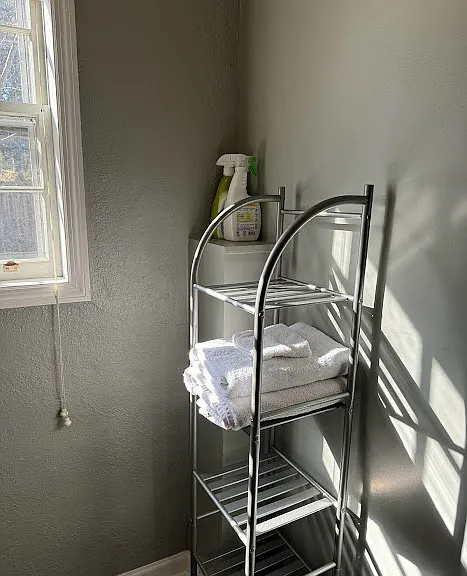 Bathroom storage.