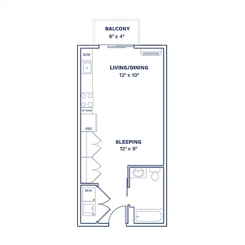 Floor plan Studio-S1