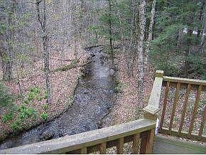 Brook view from back deck