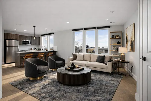 Floor plan 1BR + Den 1BA