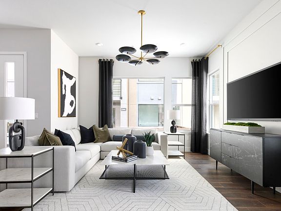 Spacious illuminated gathering room