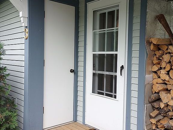 Front entrance and storage