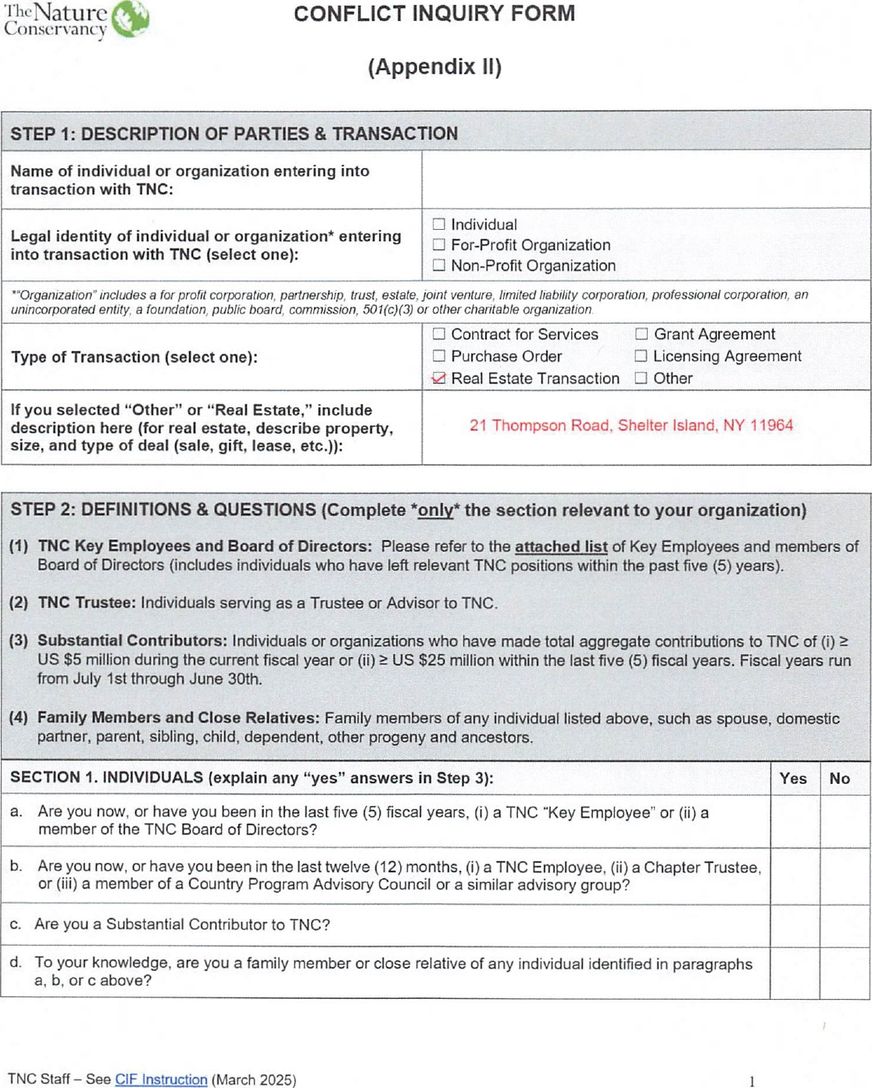  Conflict Inquiry Form Appendix 11-Page 1