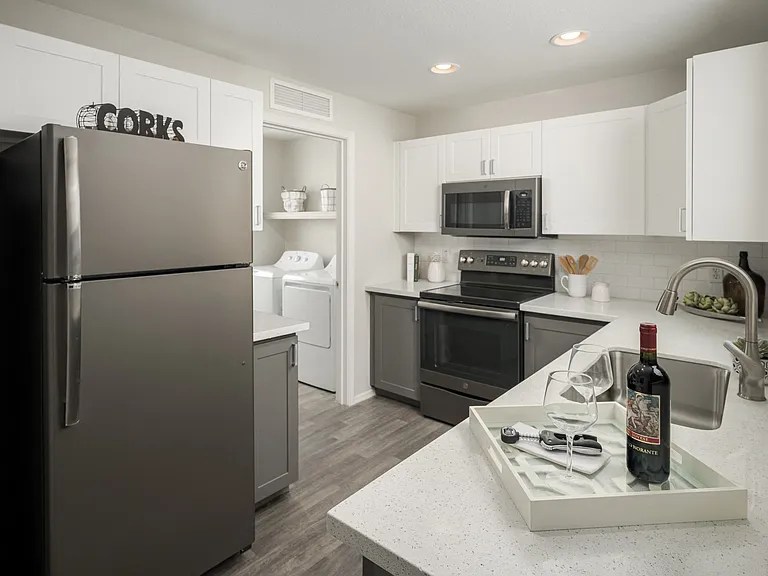 Modern kitchen at Trevi Apartment Homes